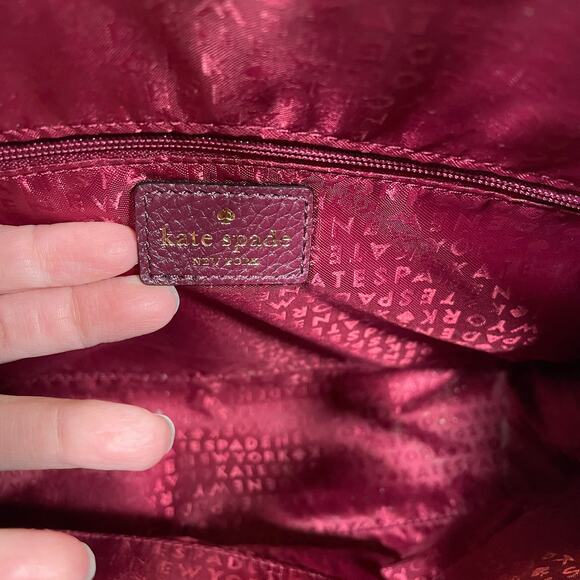 Kate Spade Kay Street Small Felix Satchel Handbag Pebbled Leather Crossbody - Picture 9 of 15